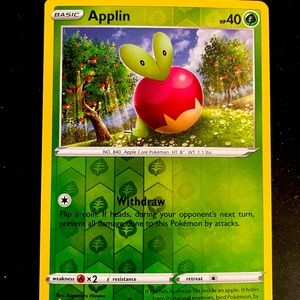 Applin 021/192 Rebel Clash Reverse Holo Pokemon TCG
